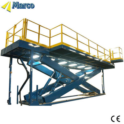 Customization Hydraulic Driven Customizable Marco Twin Scissor Lift Table with Guardrail